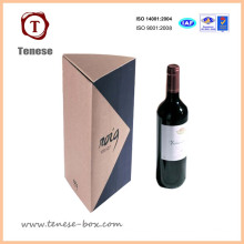 Boîte d&#39;emballage pour vin en papier avec couvercle